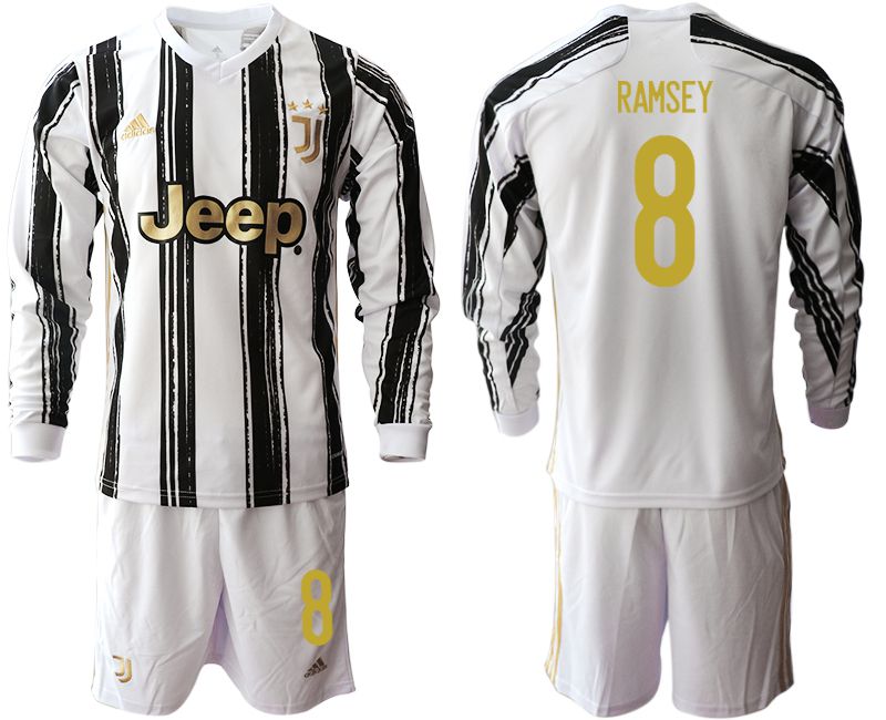Men 2020-2021 club Juventus home long sleeves #8 white Soccer Jerseys->juventus jersey->Soccer Club Jersey